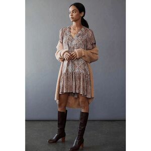 Anthropologie Sabia Flounced Tunic Dress Small